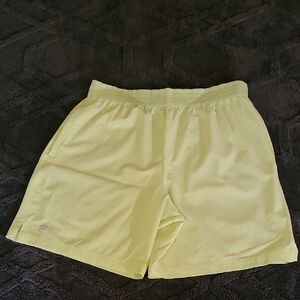 Men's Yellow Fabletics Athletic Shorts